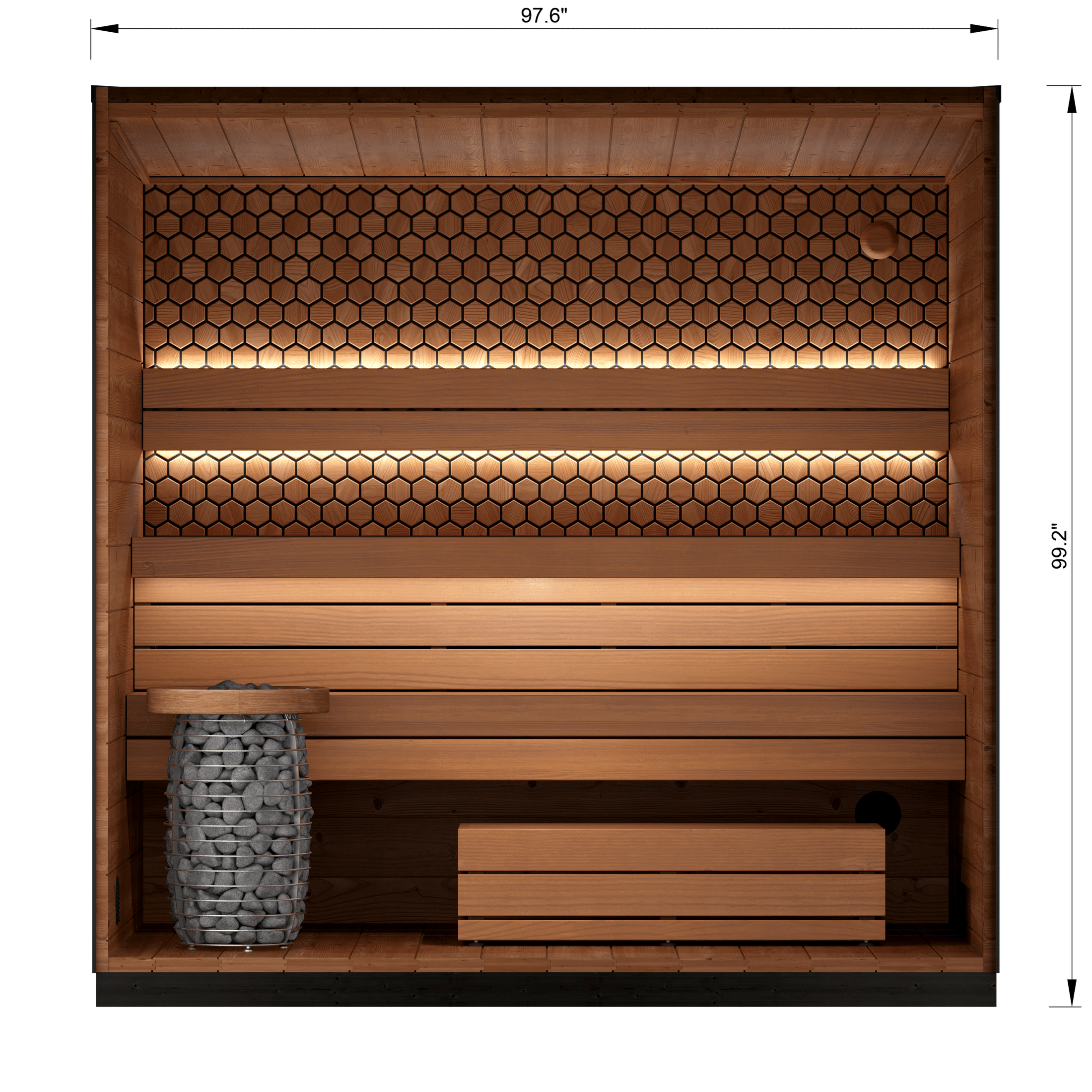 Leil Viva 250 Traditional Sauna with Modern Outdoor Design for Backyard Spa Experiences