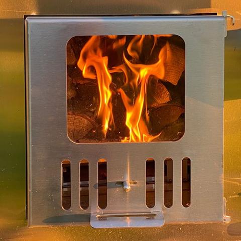 Model S4 wood-burning outdoor hot tub SaunaLife SOAK-Series luxury backyard spa