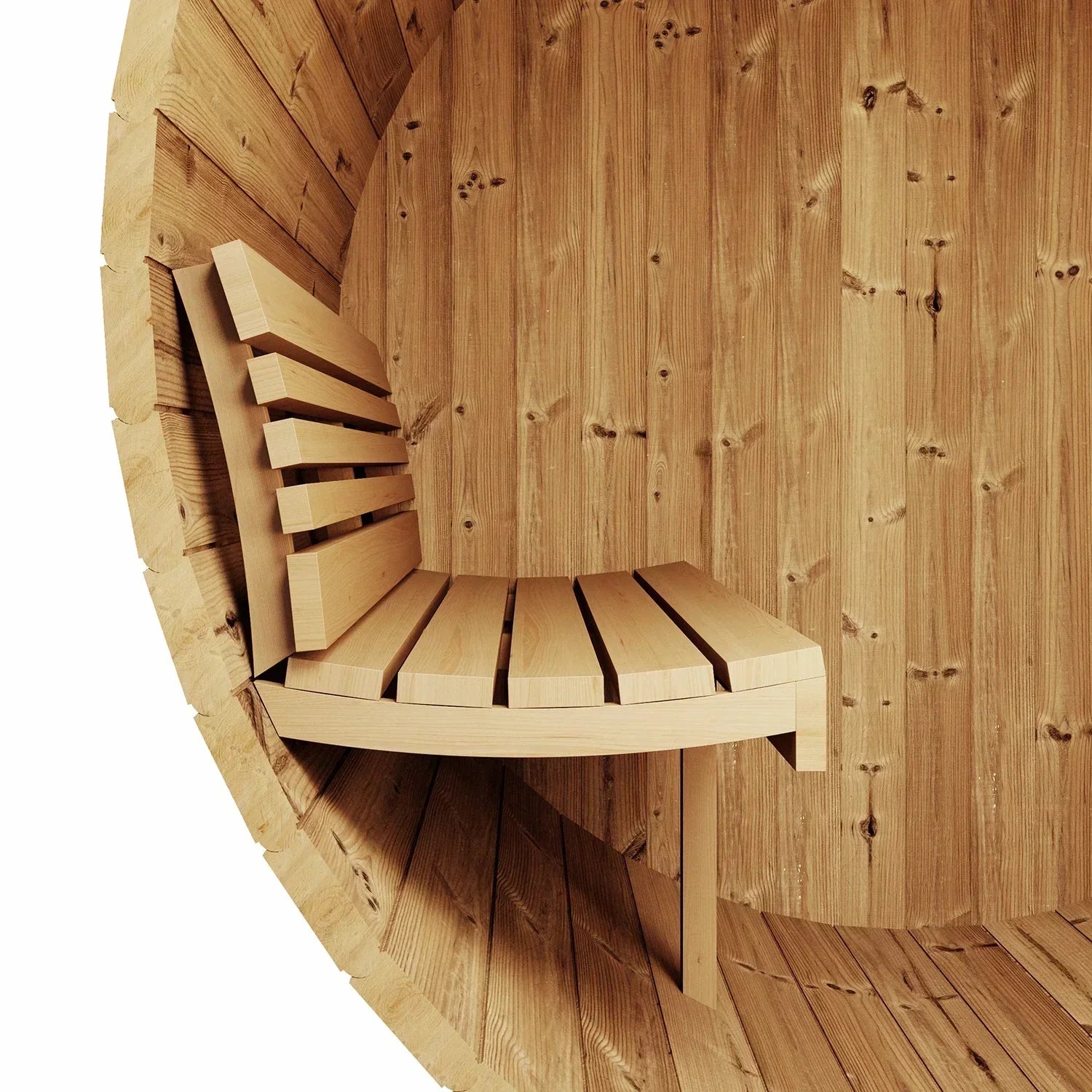 3-person SaunaLife Model E6 barrel sauna outdoor ERGO Series durable cedar construction luxury garden spa sauna