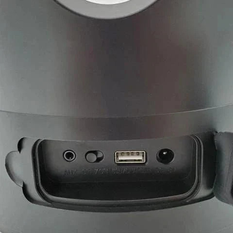 SaunaLife SaunaZone smart sauna accessory with wireless music streaming, RGB LED lights, and built-in beverage cooling compartment