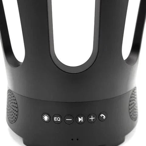 SaunaLife SaunaZone sauna entertainment system featuring Bluetooth connectivity, dynamic LED lighting, and drink cooling ice bucket for wellness relaxation