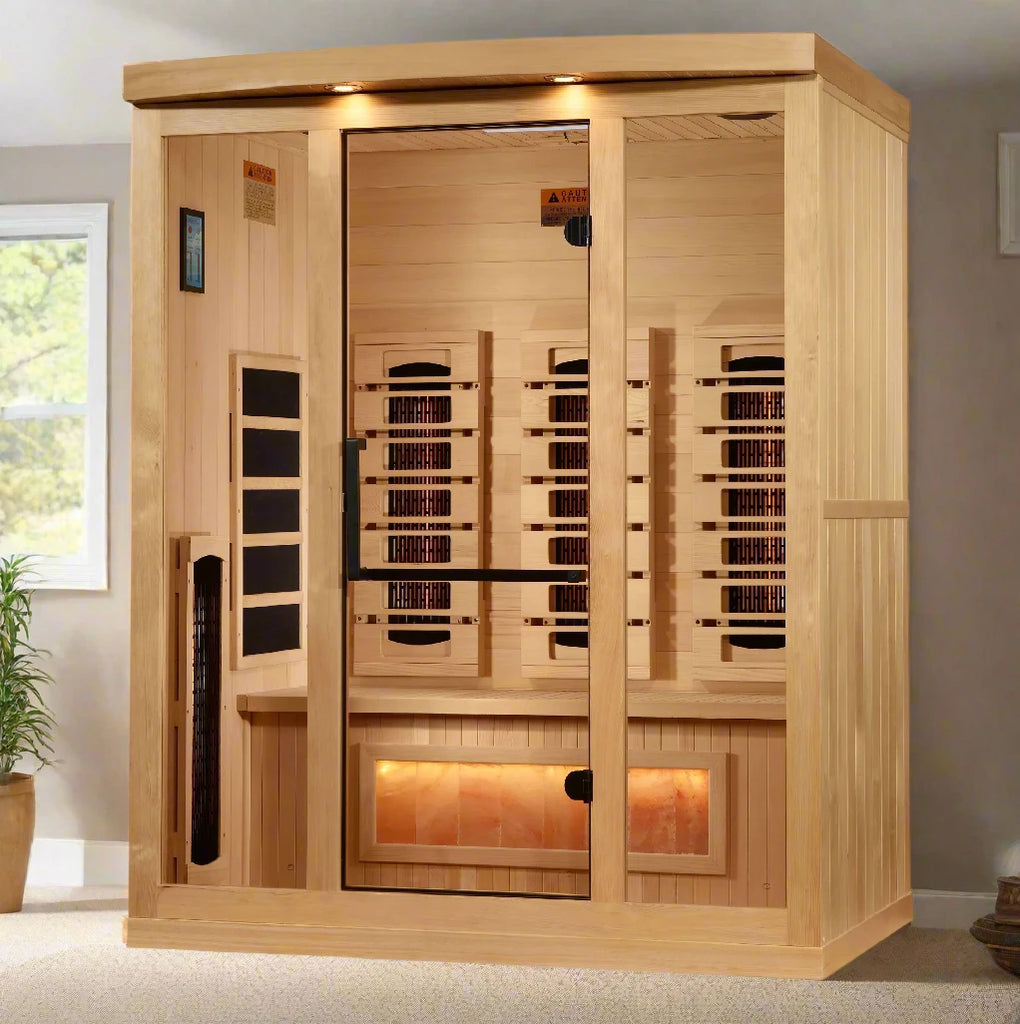 Golden Designs 3-Person 2025 Reserve Edition GDI-8030-03 Full Spectrum with Himalayan Salt Bar Review: The Ultimate Home Wellness Sanctuary
