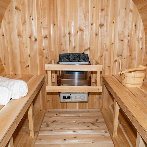 Dundalk CT Serenity 6 Person Barrel Sauna CTC2245W