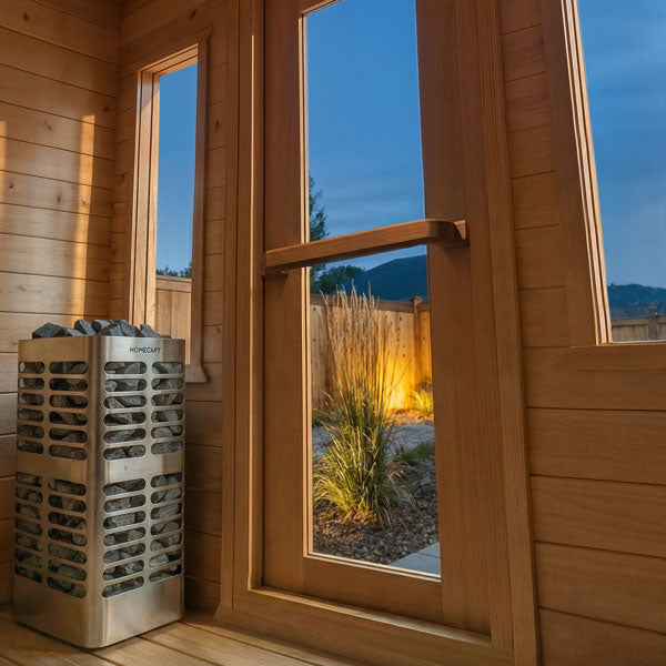 Dundalk CT Palmer 6-Person Outdoor Cabin Sauna – CTC68N