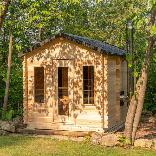 Dundalk CT Georgian 6 Person Outdoor Sauna with Changeroom