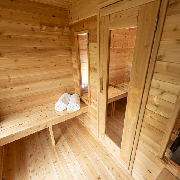 Dundalk CT Georgian 6 Person Outdoor Sauna with Changeroom