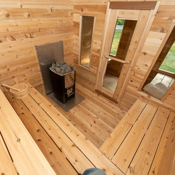 Dundalk CT Georgian 6 Person Outdoor Sauna with Changeroom