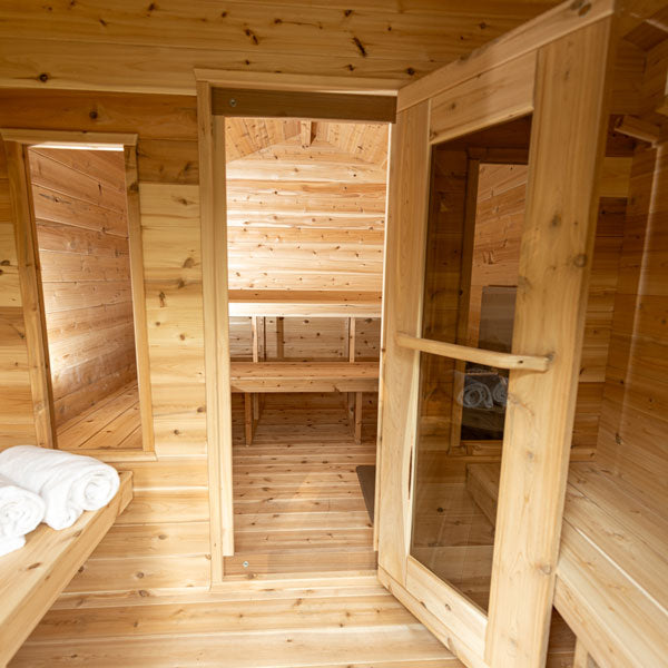 Dundalk CT Georgian 6 Person Outdoor Sauna with Changeroom