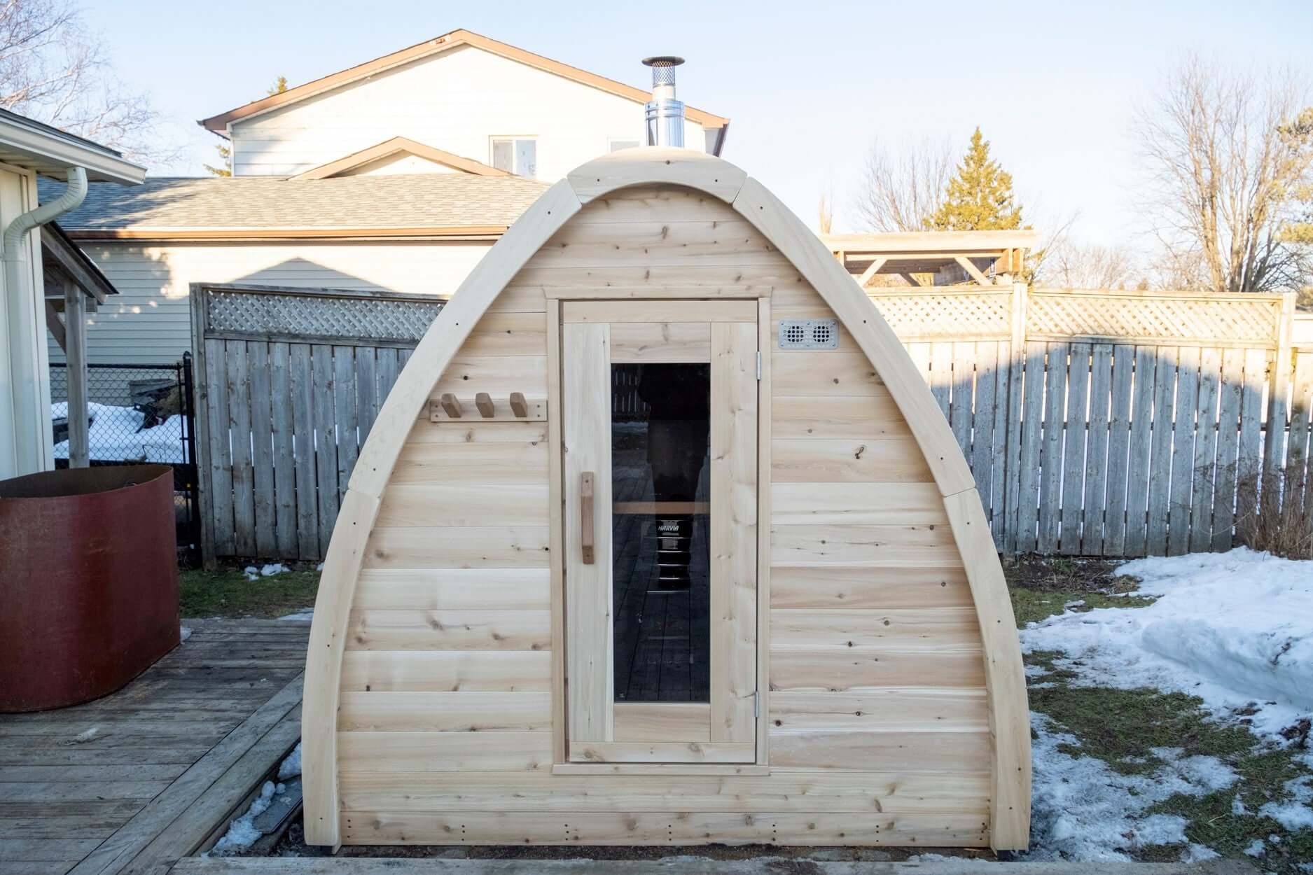 Dundalk CT Mini POD 4 Person Outdoor Sauna CTC77MW