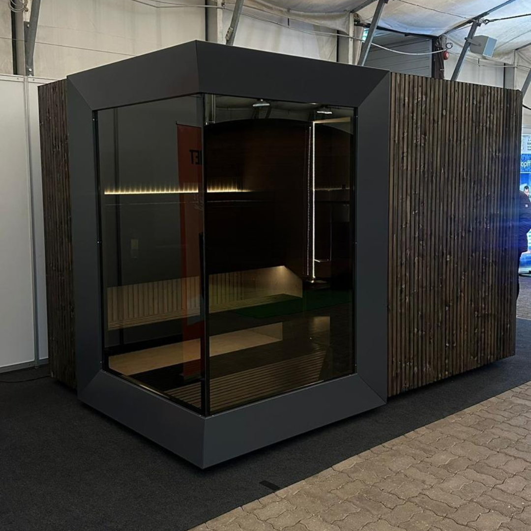 Genevas Zermatt Outdoor Sauna Cabin with Changing Room