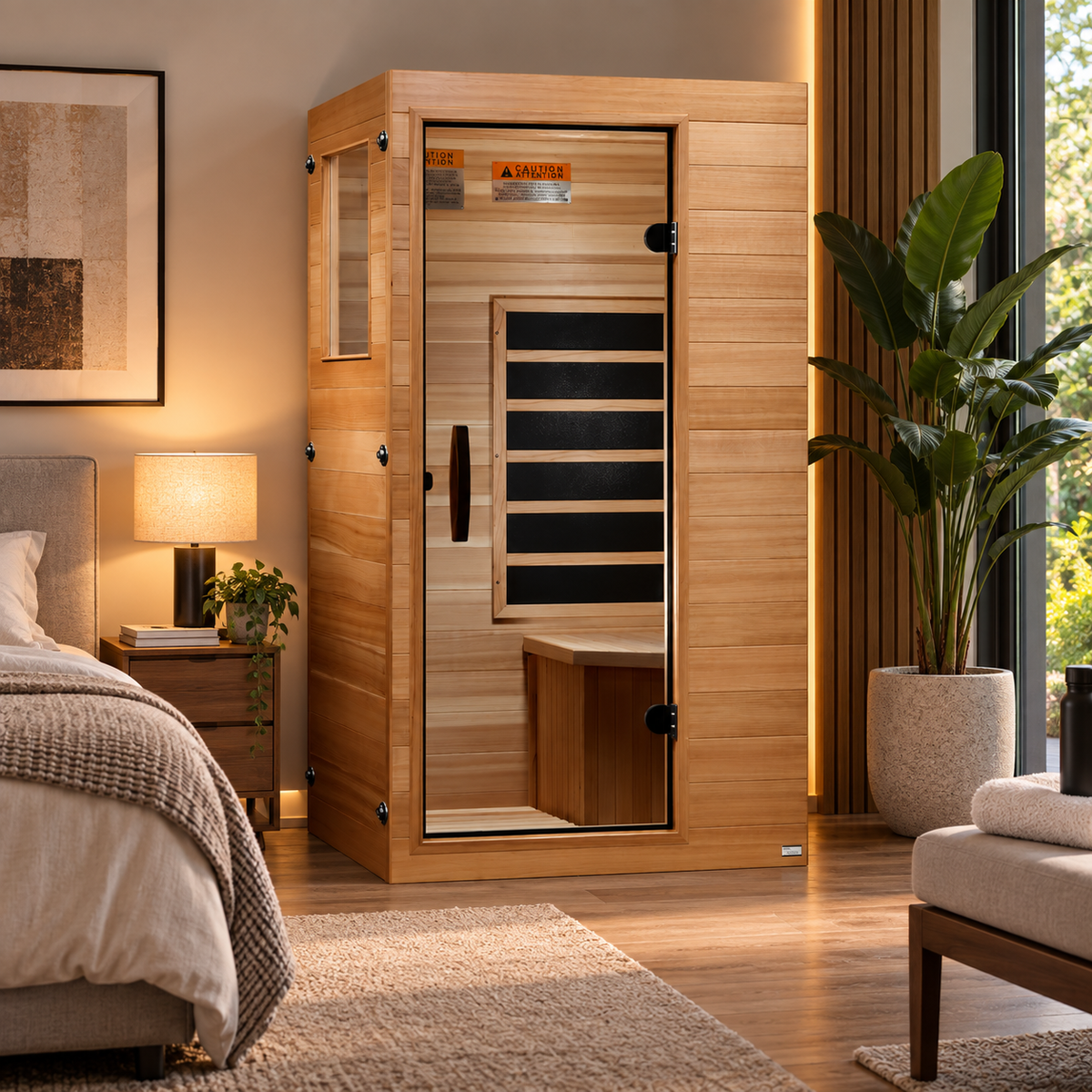 Dynamic Sicily 1-Person (Compact) Ultra Low EMF FAR Infrared Sauna Elite