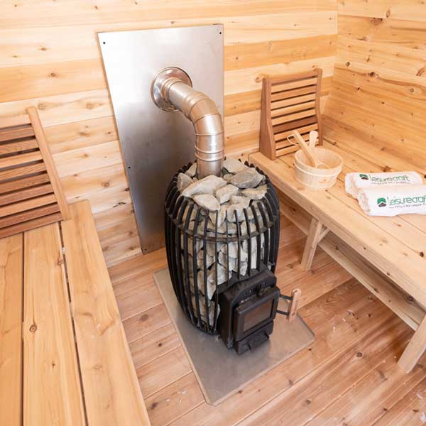 LeisureCraft TimberGlow14 wood burning sauna heater