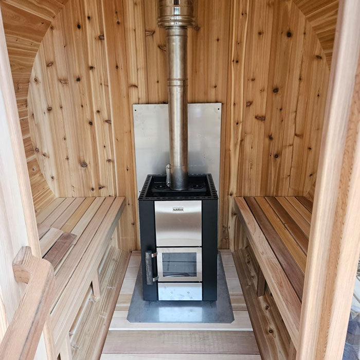 Narvi Kuru traditional wood burning sauna stove