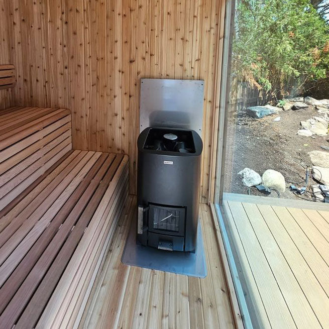 Narvi NC Black traditional wood burning sauna heater