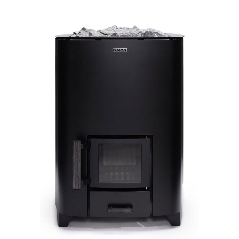 Narvi NC Black wood burning sauna heater