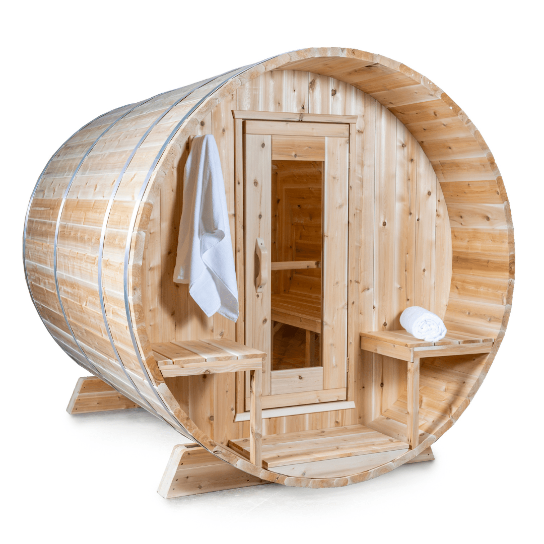 Dundalk CT Serenity 6 Person Barrel Sauna CTC2245W