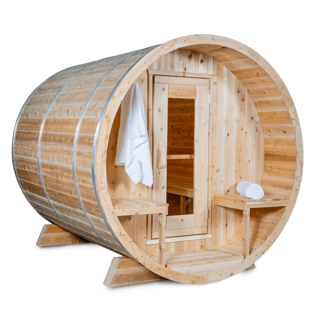 Dundalk CT Serenity 6 Person Barrel Sauna CTC2245W