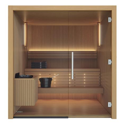Auroom Libera 6 Person Home Sauna Kit with LED lighting
