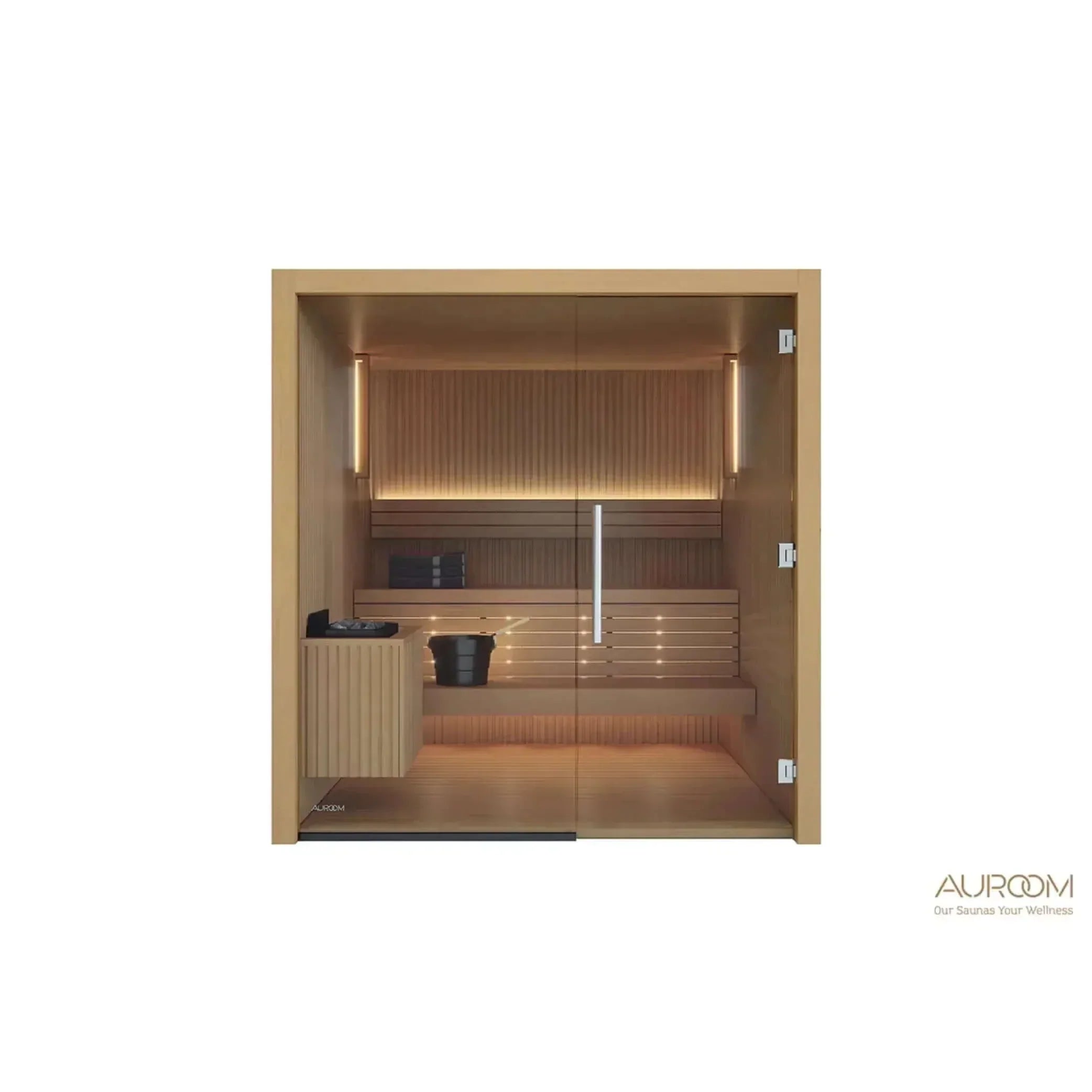 Auroom Libera Spacious 6 Person Indoor Sauna Cabin