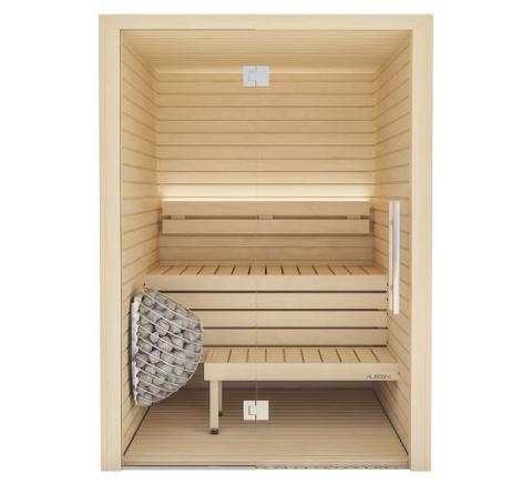 Auroom 4 Person Finnish Style Sauna with LED Lighting Interior