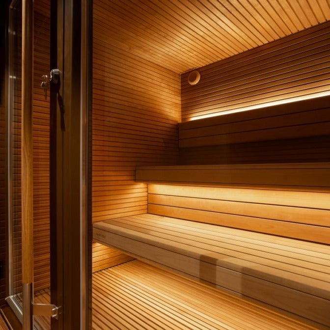 Auroom Arti compact luxury sauna for outdoor relaxation