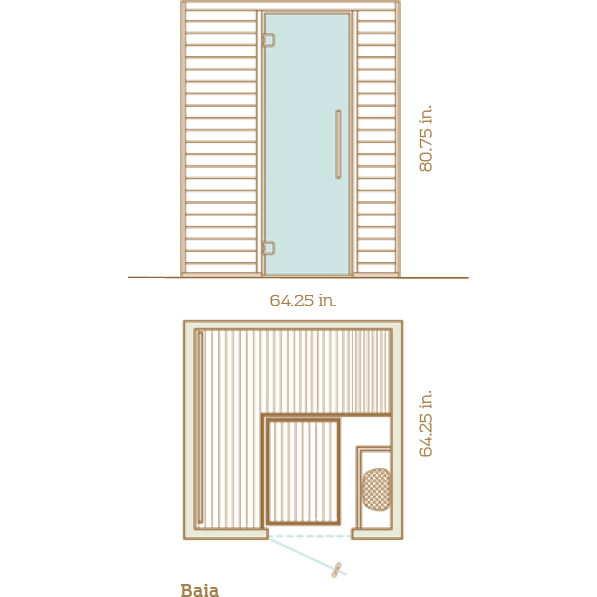 Auroom Baia Luxury Wellness Sauna for Small Spaces