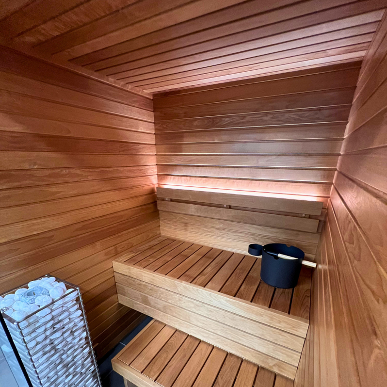 Auroom Thermo-Aspen Glass Front Sauna for Home Use