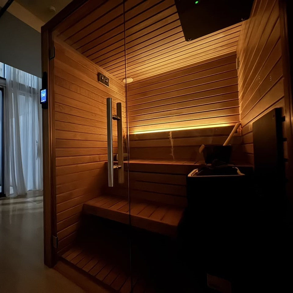 Auroom Cala Glass Home Wellness Sauna Room Kit
