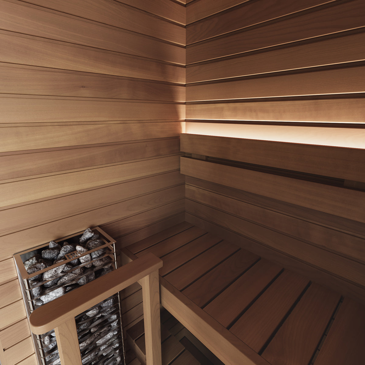 Auroom Cala Glass Mini Elegant Home Spa Sauna Solution
