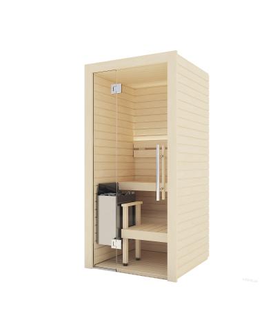 Auroom Cala Glass Mini DIY Cabin Sauna with Aspen Interior