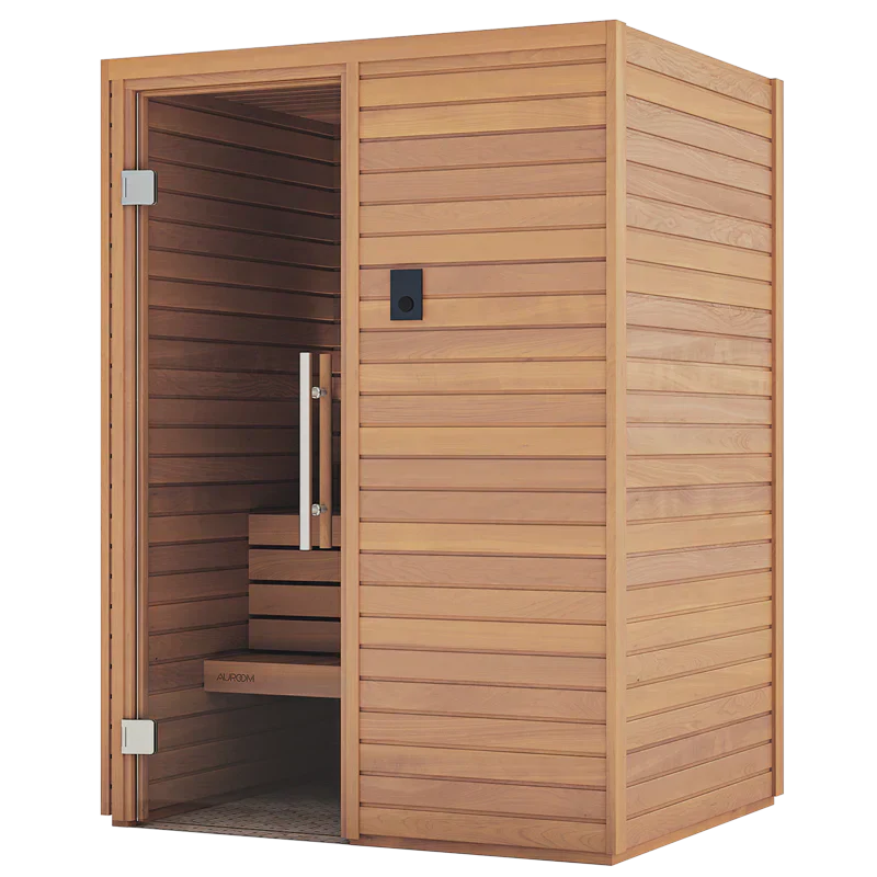Auroom Cala 3-Person DIY Sauna Kit with Premium Thermo-Aspen Wood
