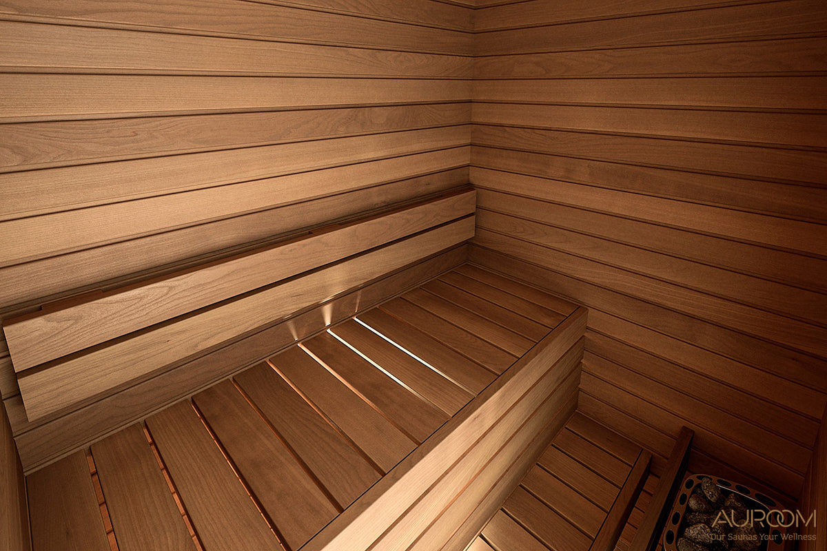 Auroom Cala Finnish Style Sauna in Thermo-Aspen Wood