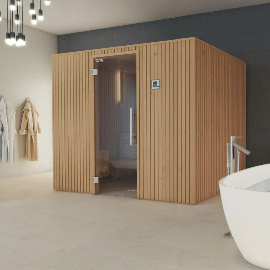 Auroom Familia Indoor Sauna Cabin with Modern Wooden Finish