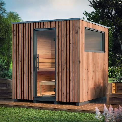 Auroom Garda Minimalist Backyard Sauna for 6 People