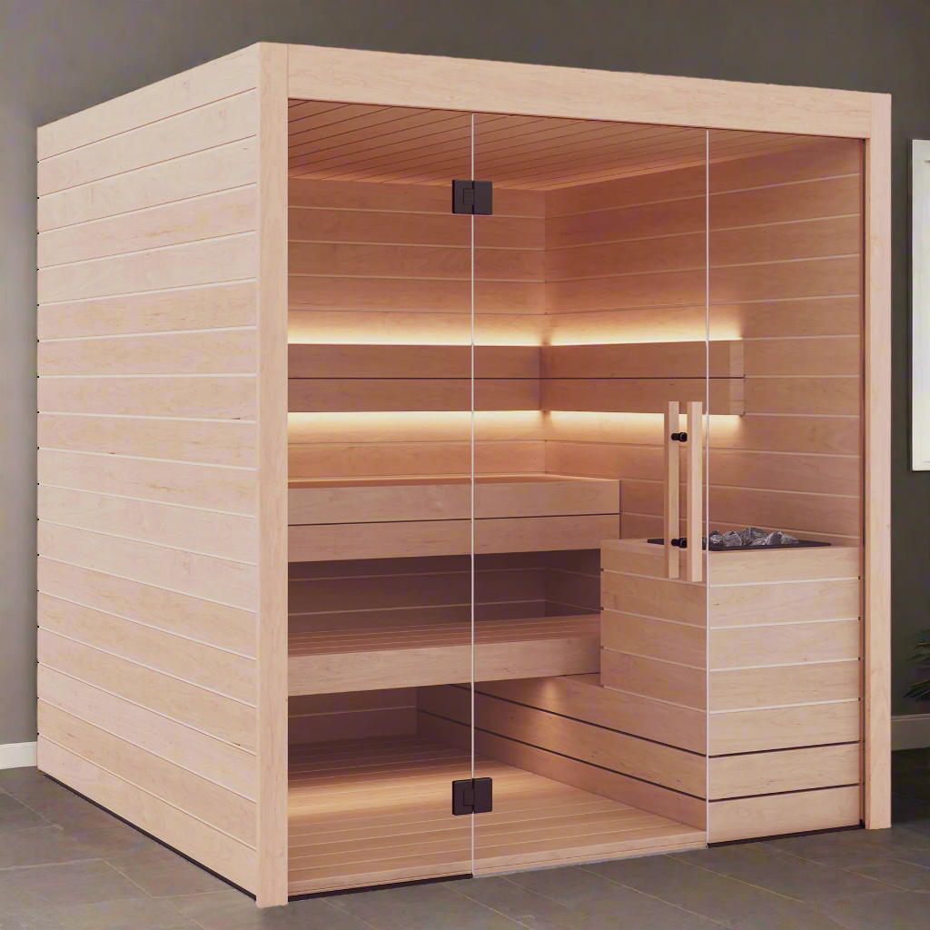 High-End Auroom Lumina DIY Sauna Kit Interior View