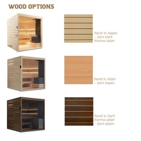 Auroom Lumina Indoor Sauna Kit with Elegant Scandinavian Design
