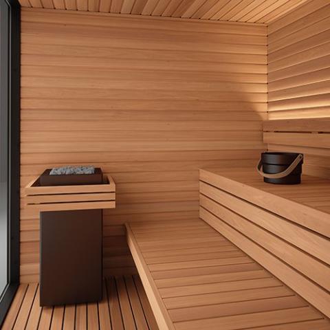 Auroom Mira L 5 Person Outdoor Sauna Cabin Kit