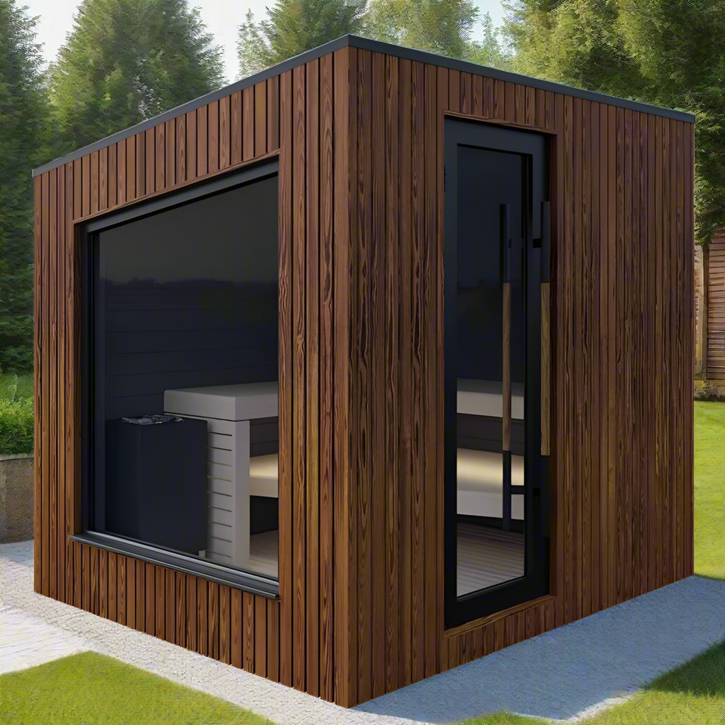 Auroom Terra S Luxury Outdoor Sauna Cabin for Garden Use