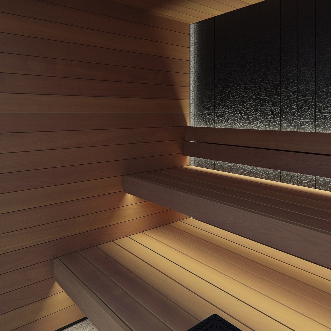 Auroom Vulcana Modern Indoor Sauna Room for 5 Person Capacity