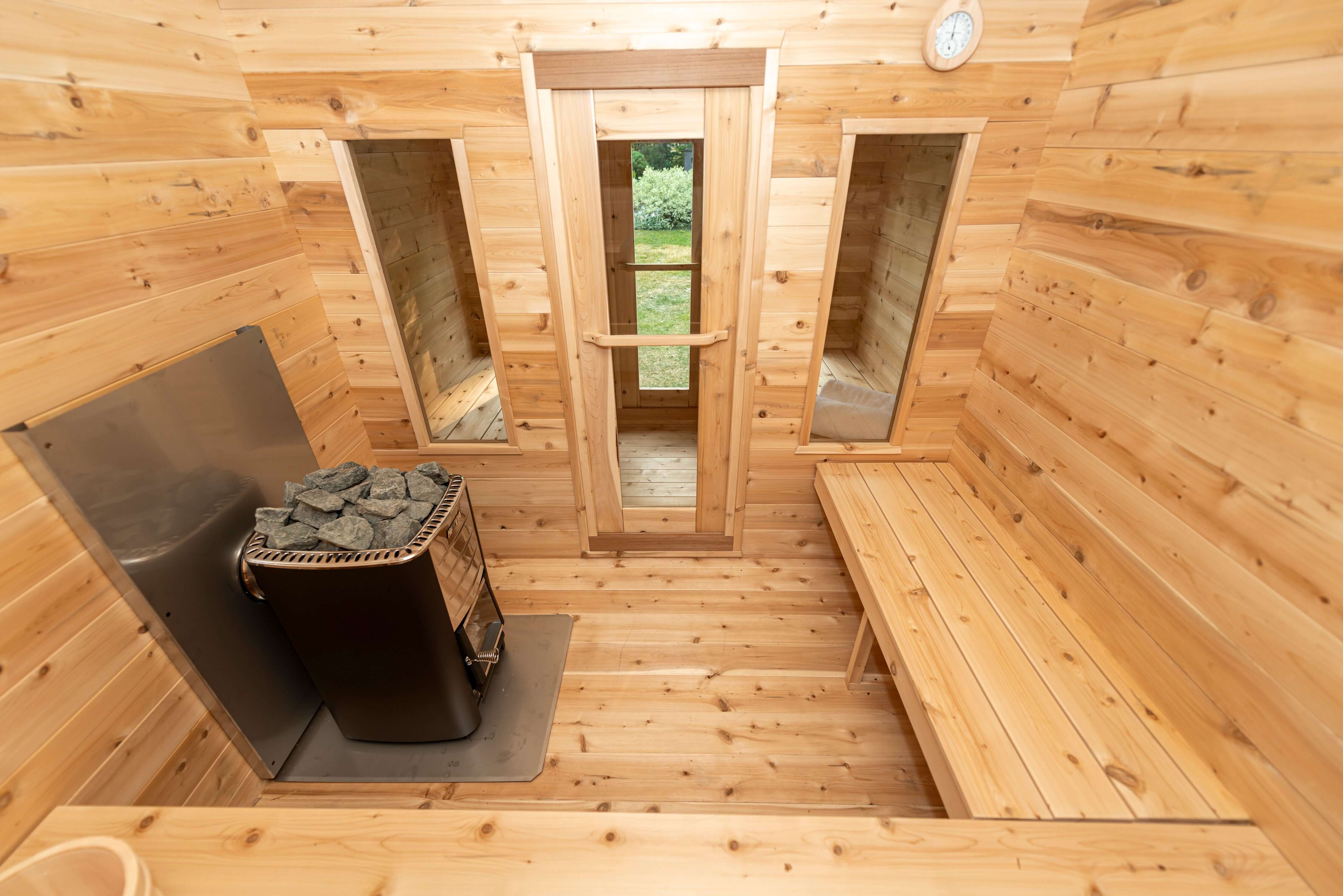 Dundalk Georgian Sauna Exterior Backyard Installation