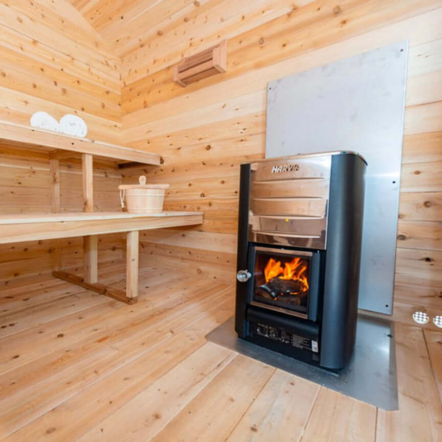 Dundalk 6 Person Cedar Sauna with Changeroom