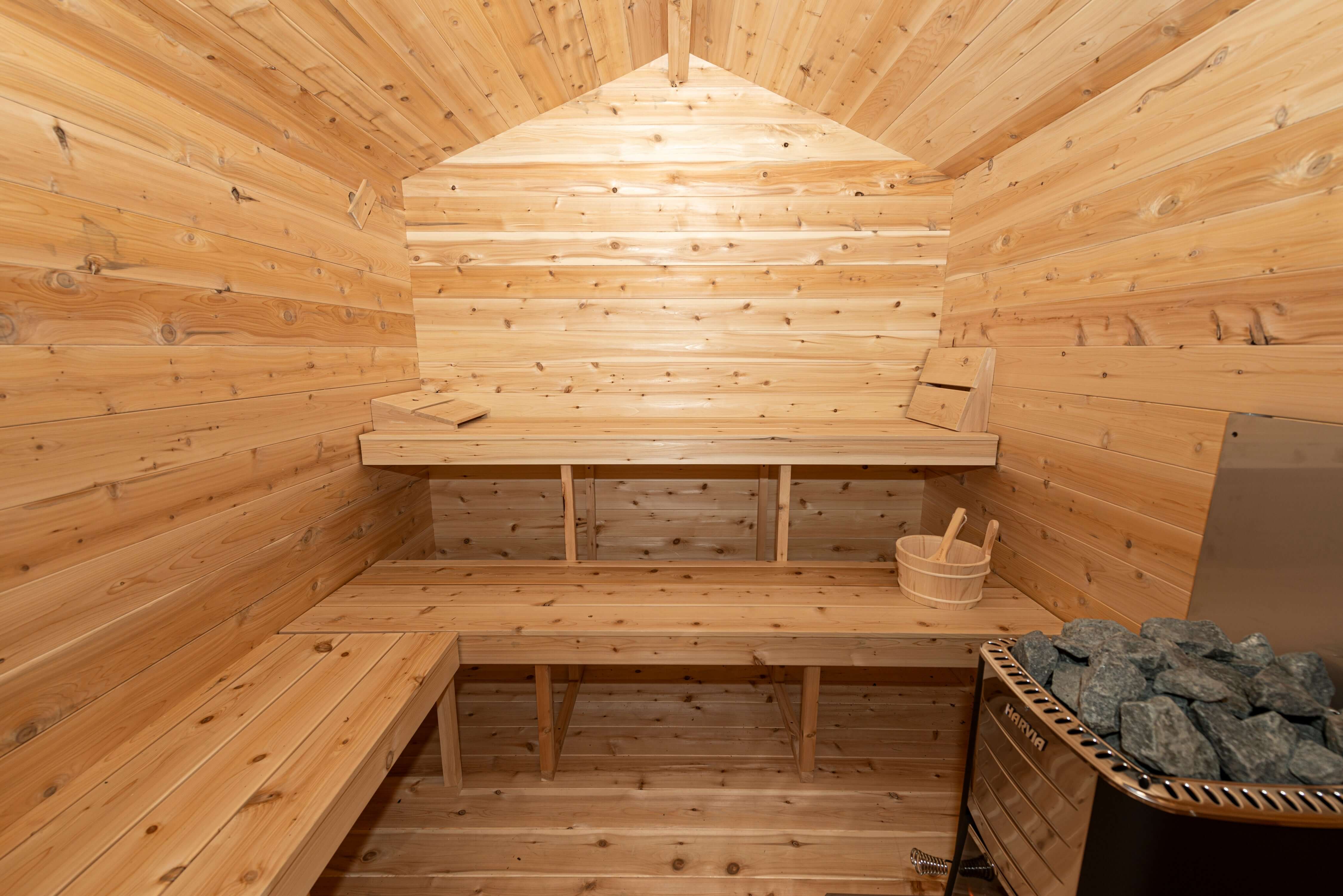 LeisureCraft Georgian Sauna Changing Room Interior