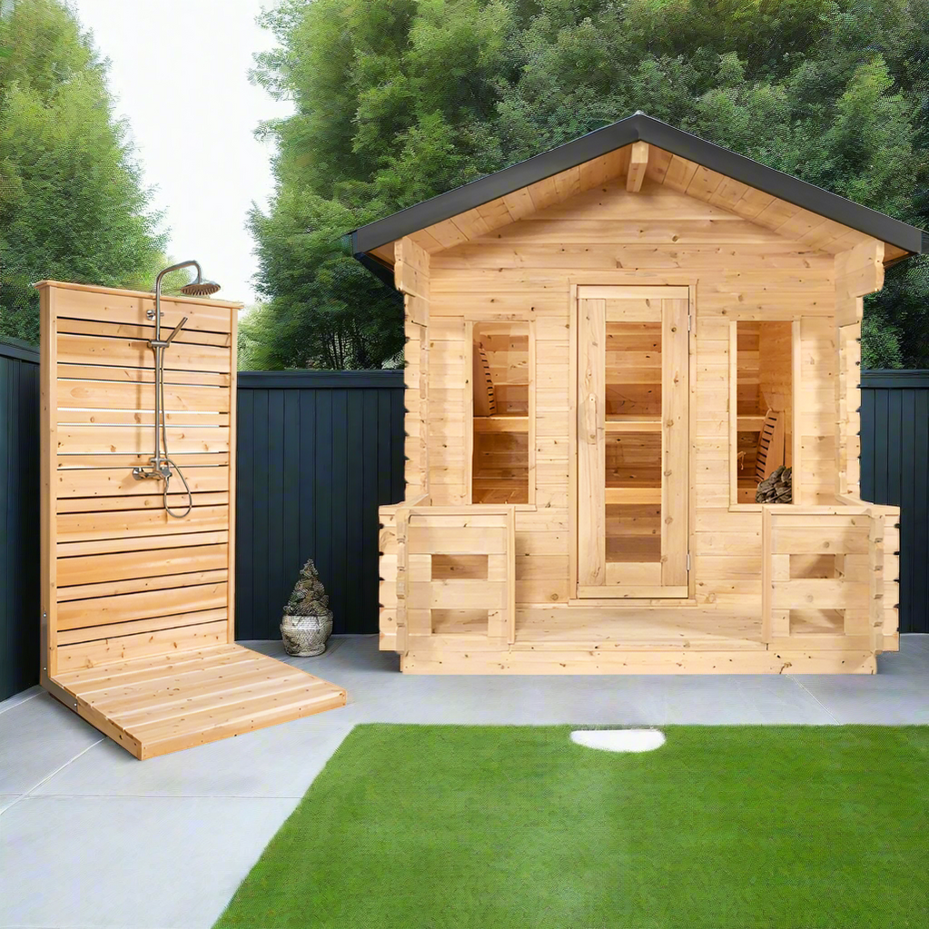 Dundalk CTC88PW 6 Person Cedar Sauna Exterior