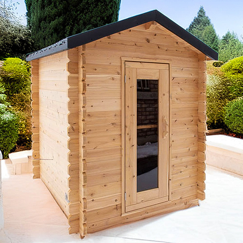 Compact Outdoor Cedar Sauna by Dundalk Leisure