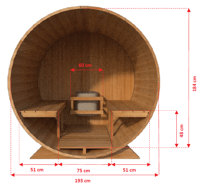Canadian Timber Harmony 4 Person Outdoor Sauna by Dundalk