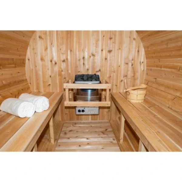 Canadian Timber Harmony Sauna with Aluminum Bands and Cedar Build