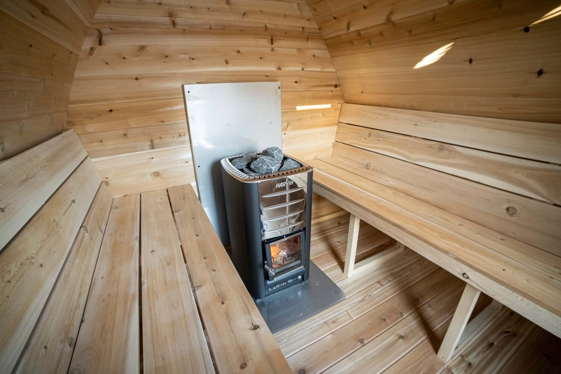 Canadian Timber outdoor sauna CTC77MW compact home spa unit