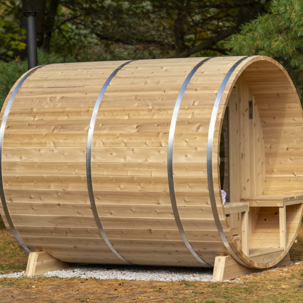 Dundalk LeisureCraft CTC2245MP Outdoor Barrel Sauna Cabin