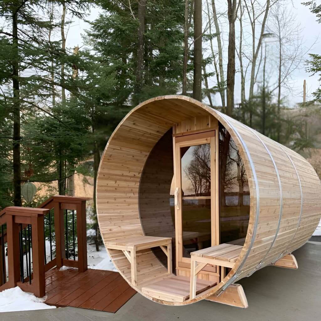 Dundalk LeisureCraft Outdoor Sauna in Eastern White Cedar Wood