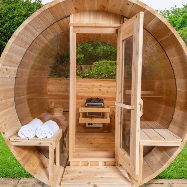 6 Person Outdoor Barrel Sauna by Dundalk LeisureCraft